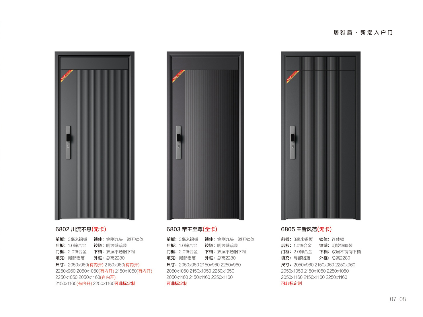 青春平板门系列